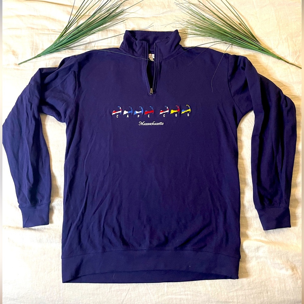 Cape Cod Cuffy’s Half Zip Navy
